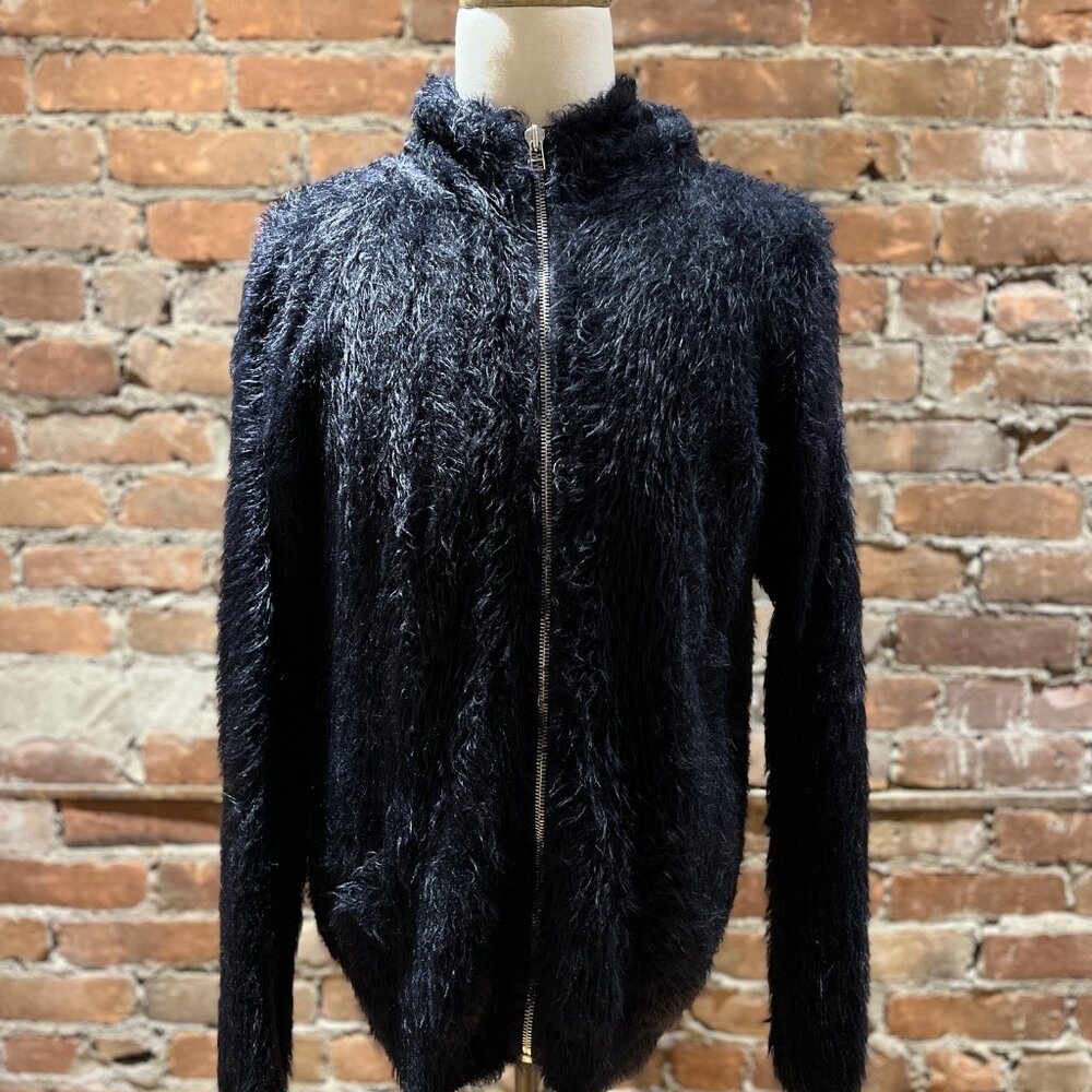 Faith Connexion – Shaggy Faux-Fur Zip Hoodie